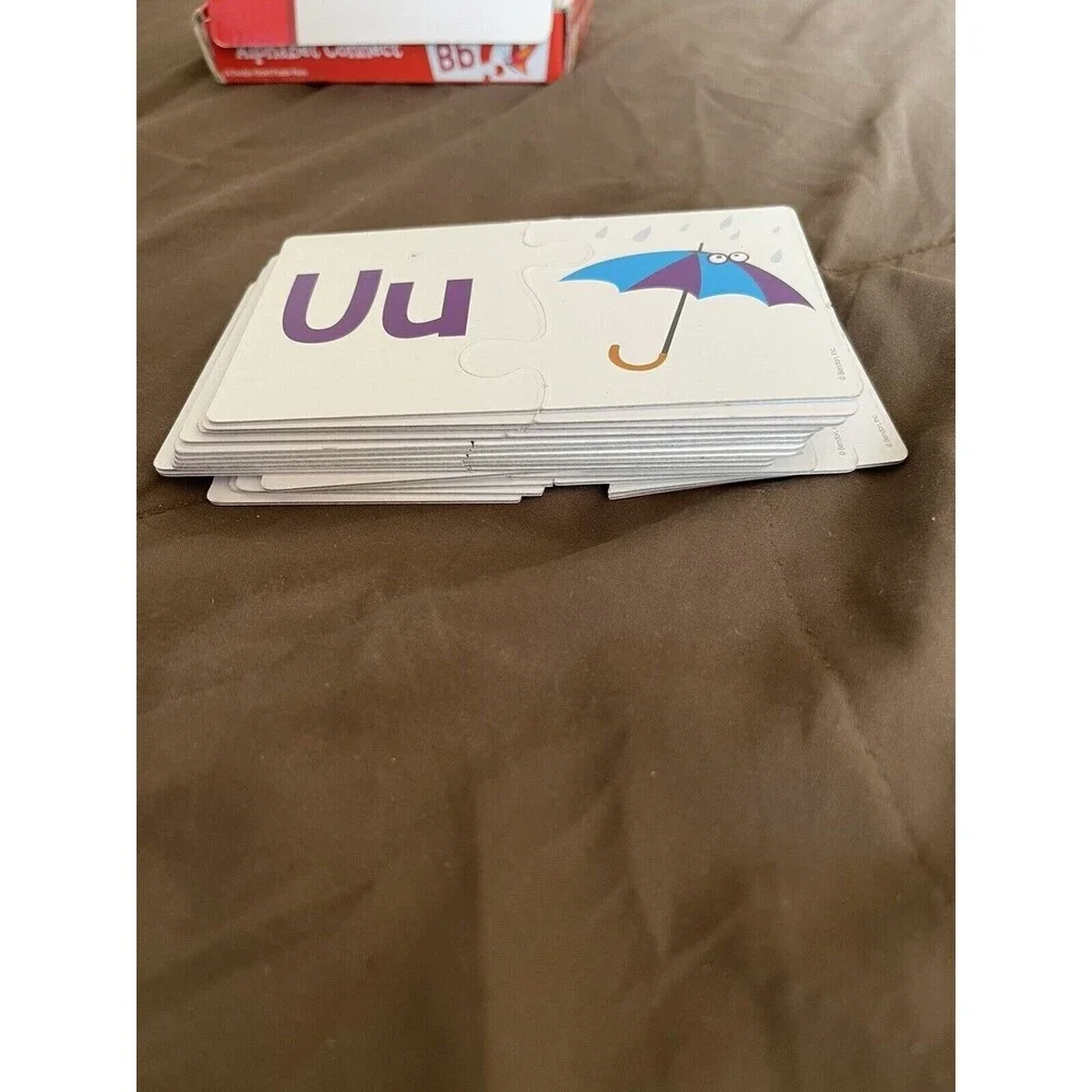 Alphabet Connect Preschool Puzzle Pairs 14 Double Sided Puzzles Learning Cards